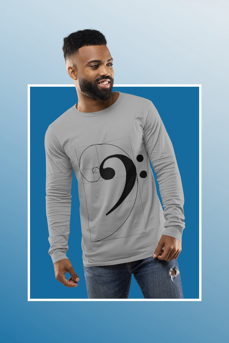 Bass Clef Infinity Symbol Long Sleeve Tee - Music Lover Gift - Etsy Canada
