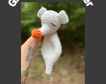 Ghost Dog Snuggler - PDF crochet pattern ONLY
