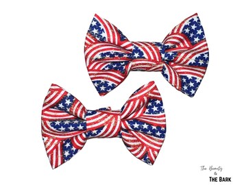 American Flag Dog Bow Tie, Bow Tie For Dogs, Dog Bow Tie, 4th of July Dog Bow Tie, Summer Dog Bow Tie, Bow Tie for pets