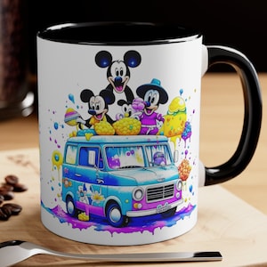 Disney Cartoon Coffee Lover Gifts Custom Mug Kids cartoon character Mugs Cartoon Family Gifts Cartoon Coffee Mugs high-quality ceramic mugs