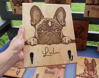 Personalized Dog Leash Holder for walls, Gift for Dog Lovers ,Gift for Dog owner, Dog Paw, Dog Gift, Dog Leash Hanger, Customized Dog Leash.