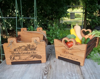 Personalized Garden Basket for Kitchen-Gifts for mom-Modern Farm House Decoration-Rustic Harvest Basket-Gift for Girlfriend-Gift for Sister.