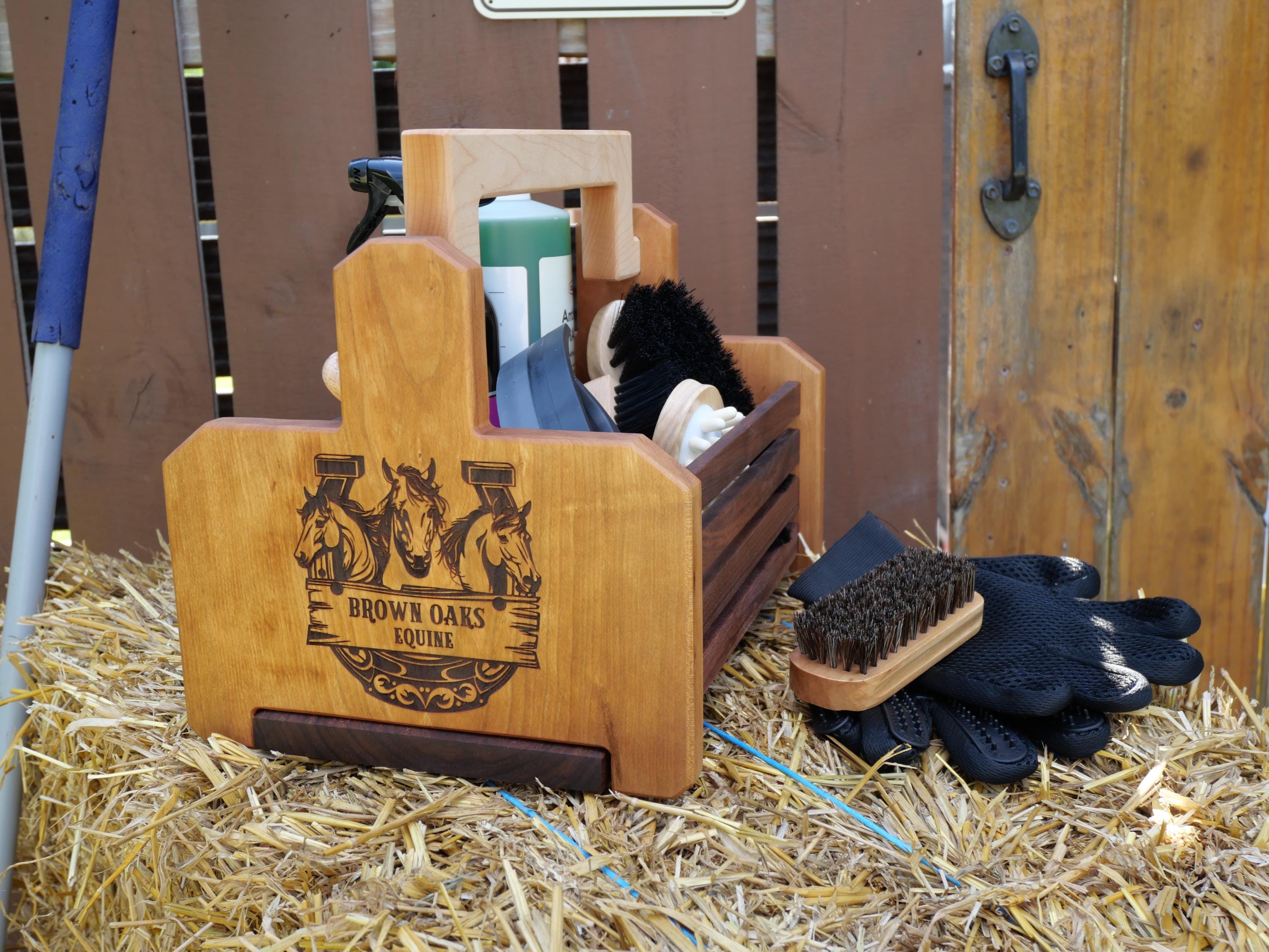 Custom Horse Grooming Box, Equine Gifts, Equestrian Gifts