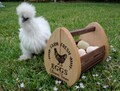 Wooden Personalized Egg Basket-Garden Basket- Farmhouse Egg Holder-Vegetable Basket-Gift for Chicken Lovers-Chicken Coop Accessories Custom.