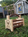 Handmade Maple & Walnut Egg Basket - Farm Fresh Coop Decor
