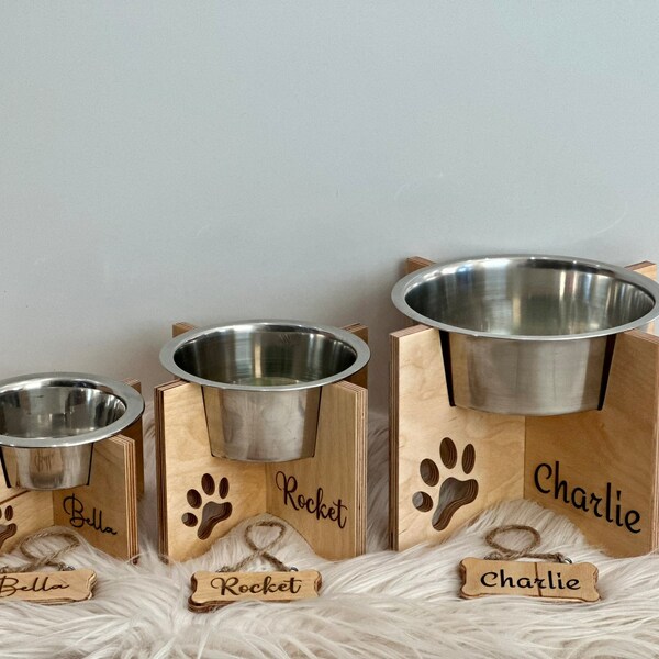 Dog Feeding Station Etsy