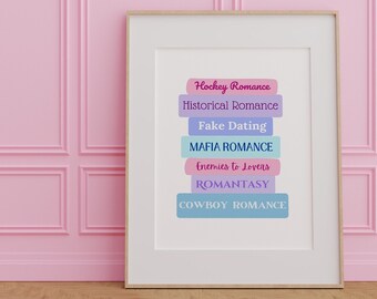 Tropos románticos imprimibles arte de pared de moda arte de pared femenino decoración estética lindo arte impresión cartel pared arte impresiones hockey romance romance