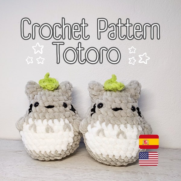 Totoro Amigurumi / Totoro Crochet pattern / Spanish & English