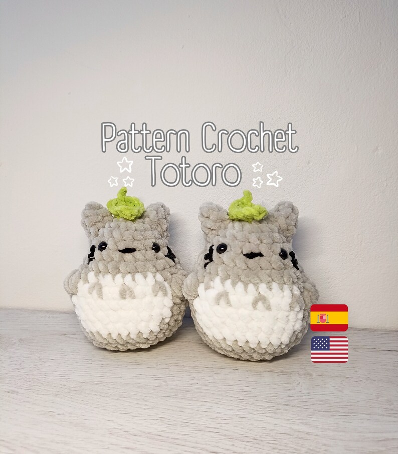 Totoro Amigurumi / Totoro Crochet Pattern / Spanish & English - Etsy
