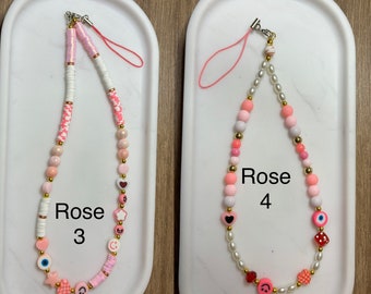 Telephone jewelry in heishi pearls, customizable colors to choose from