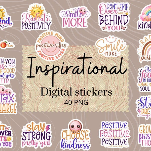 Boho Inspirational Quotes Svg Png Bundle, Printable Stickers, Motivational quotes, Positive Affirmations, Mental Health Svg, Self Care svg