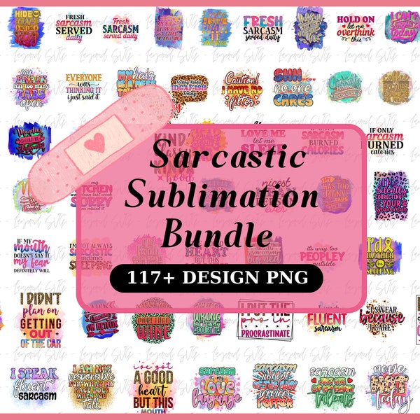 Paquete de sublimación sarcástica divertida Cita sarcástica divertida Sublimación atrevida Sublimación PNG Camisa Sassy Bundle descarga diseños de sublimación