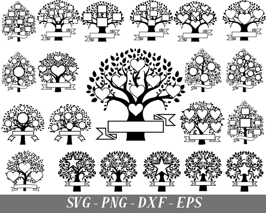 Family Tree Svg Bundle, Tree Of Life Svg, Family Tree Branch, Cut Files ...