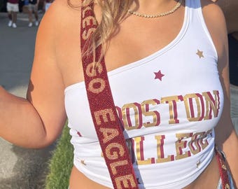Boston College Beaded Purse Strap | Go Eagles Beaded Purse Strap