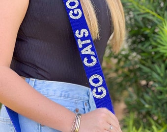 Kentucky Beaded Purse Strap | Go Cats Game Day Strap Accessory