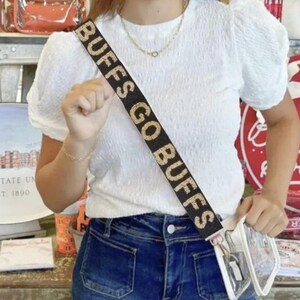 CU Boulder Beaded Purse Strap | Go Buffs Beaded Purse Strap