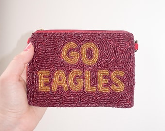 Boston College Beaded Coin Purse | Go Eagles Beaded Coin Purse