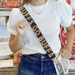 CU Boulder Beaded Purse Strap | Go Buffs Beaded Purse Strap