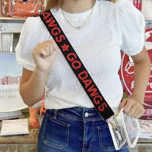 Go Dawgs UGA Beaded Purse Straps, University of Georgia football, Tailgate, Go Dawgs, Game day accessories, Athens, Sanford, Bag Straps