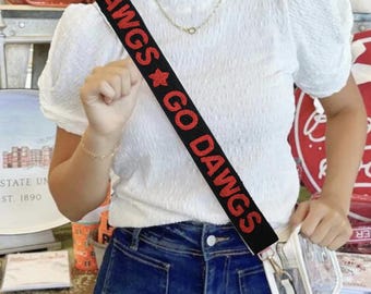 Georgia Beaded Purse Strap | Go Dawgs Game Day Bag Strap Accessory