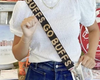 CU Boulder Beaded Purse Strap | Go Buffs Beaded Purse Strap