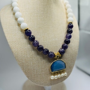 Purple necklace