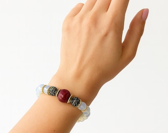 CLEAR QUARTZ Crystal Bracelet