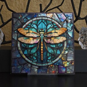 Dragonfly Greeting Card Yellow/Green