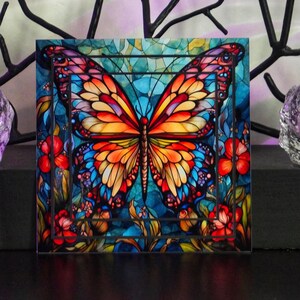 Stained Glass Butterfly Card 1
