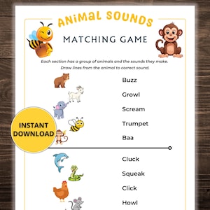 Memory Game; Animal Sounds Matching Game for Seniors; Activities for Seniors with Dementia; Dementia Activity Sheets; Dementia Activities