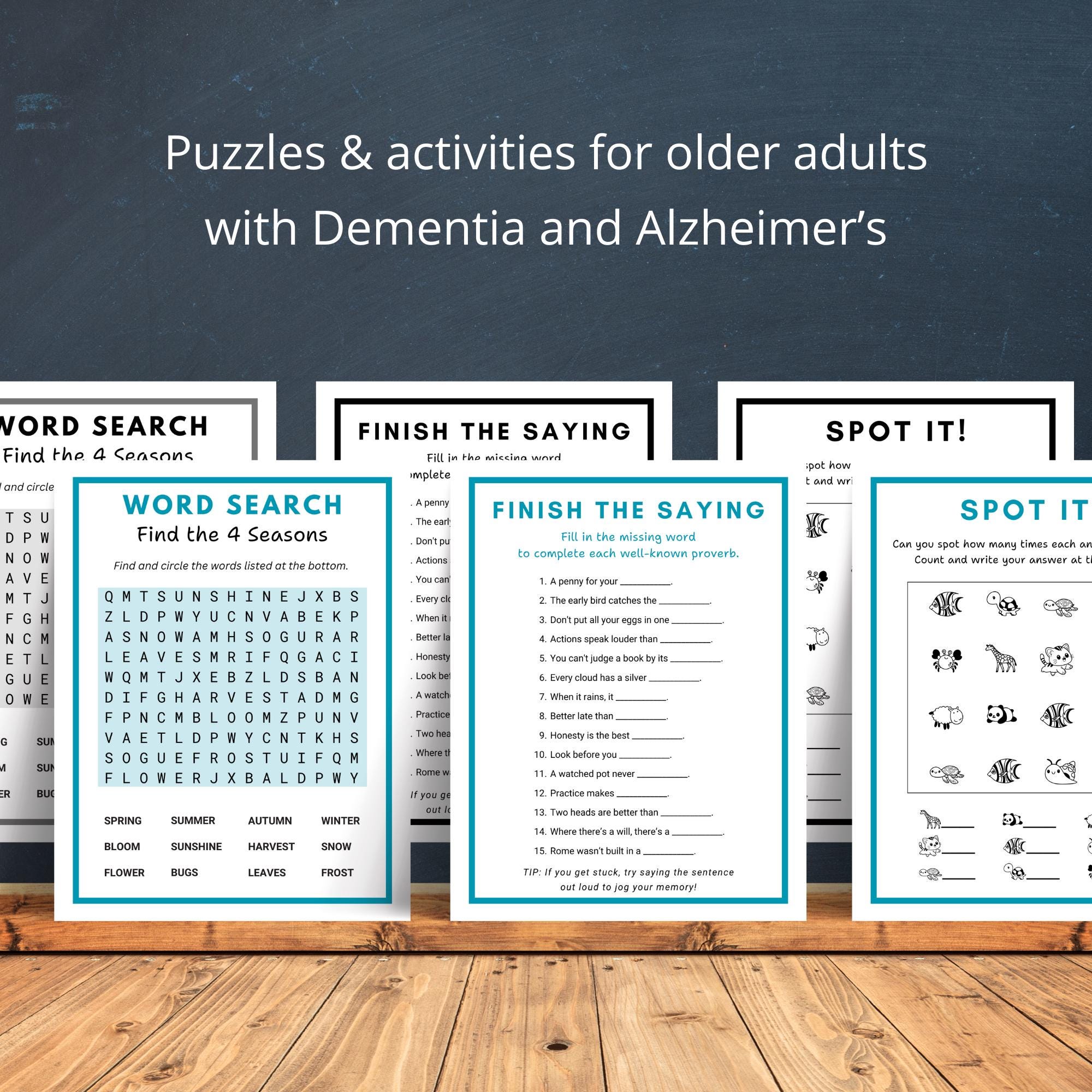 Alzheimer's Activity Kit; Dementia Games; Memory Game; Games for