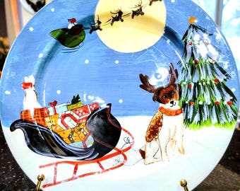 Santa's Helpers Plate - David Brown /Oneida Collectible Christmas Plate