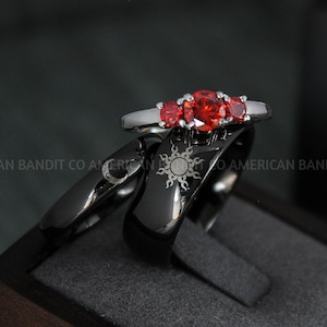 Anelli Sole e Luna, Anelli nuziali Sole e Luna, Fedi nuziali Sole e Luna, Gioielli Sole e Luna, Anelli di coppia, Anelli di coppia abbinati