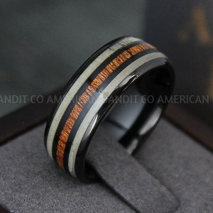 Anello corno di cervo, fede nuziale corno di cervo, anello da caccia al cervo, anello da caccia al cervo, fede nuziale corno di cervo, fede nuziale nera, la sua fede nuziale