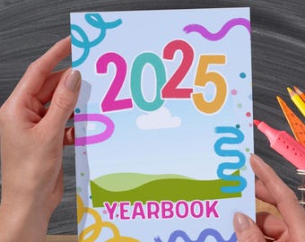 DIY Jahrbuch | Einfaches Jahrbuch für die Homeschool | Kindergarten-Jahrbuch | Bearbeitbares Jahrbuch | Einfach zu bedienende Jahrbuchvorlage