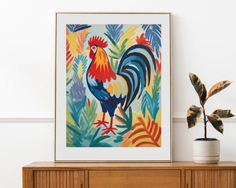 Impression Giclée d’un coq