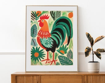 Giclee Print of a Rooster
