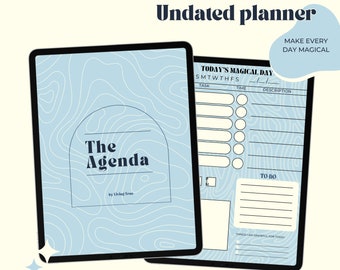 Daily planner Agenda, achieve your goals, create your dream life