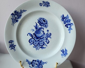 Assiette creuse vintage en porcelaine GUSTAVSBERG Série « Aster », Suède, 1920