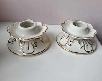 Bavaria GEROLD Porcelan candle holder - BAVARIA - Germany set of 2 Vintage