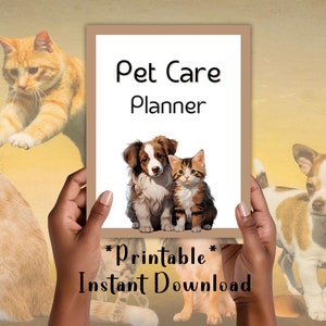 Pet Health Planner, Pet Care Planner, Pet Planner, Dog Health Planner, Cat Health Planner, Printable Pet Care Binder, Health Tracker for Pet