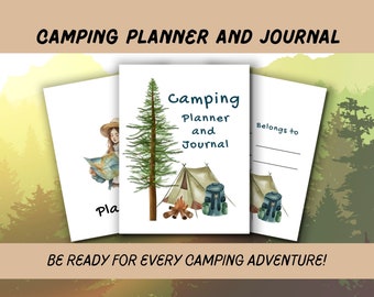 Camping Planner and Journal, Camping Planner, Family Camping Planner, Camping Packing Checklist, Printable Camping Planner, Camping Journal