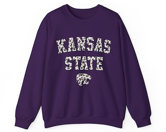 Kstate sweatshirt- ksu crewneck-kansas state sweatshirt