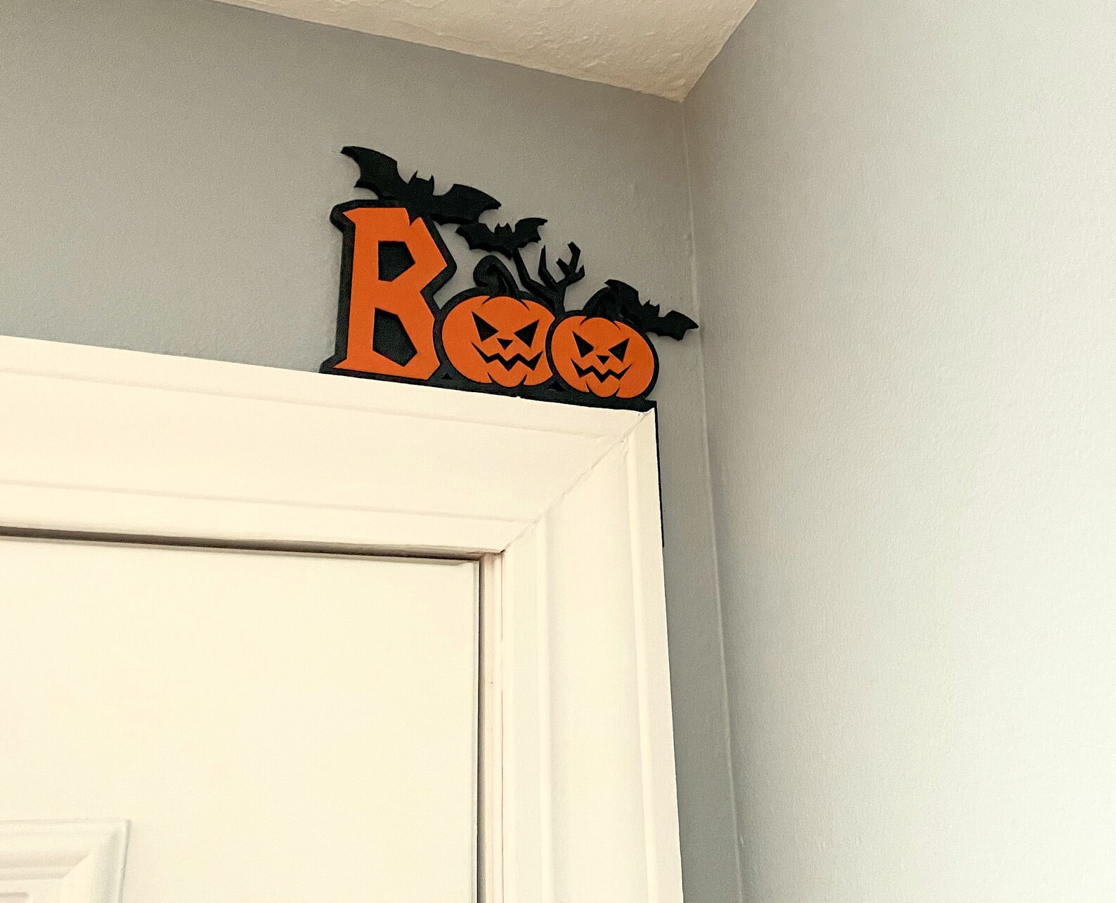 Halloween Door Corner BOO Right Side Only - Etsy