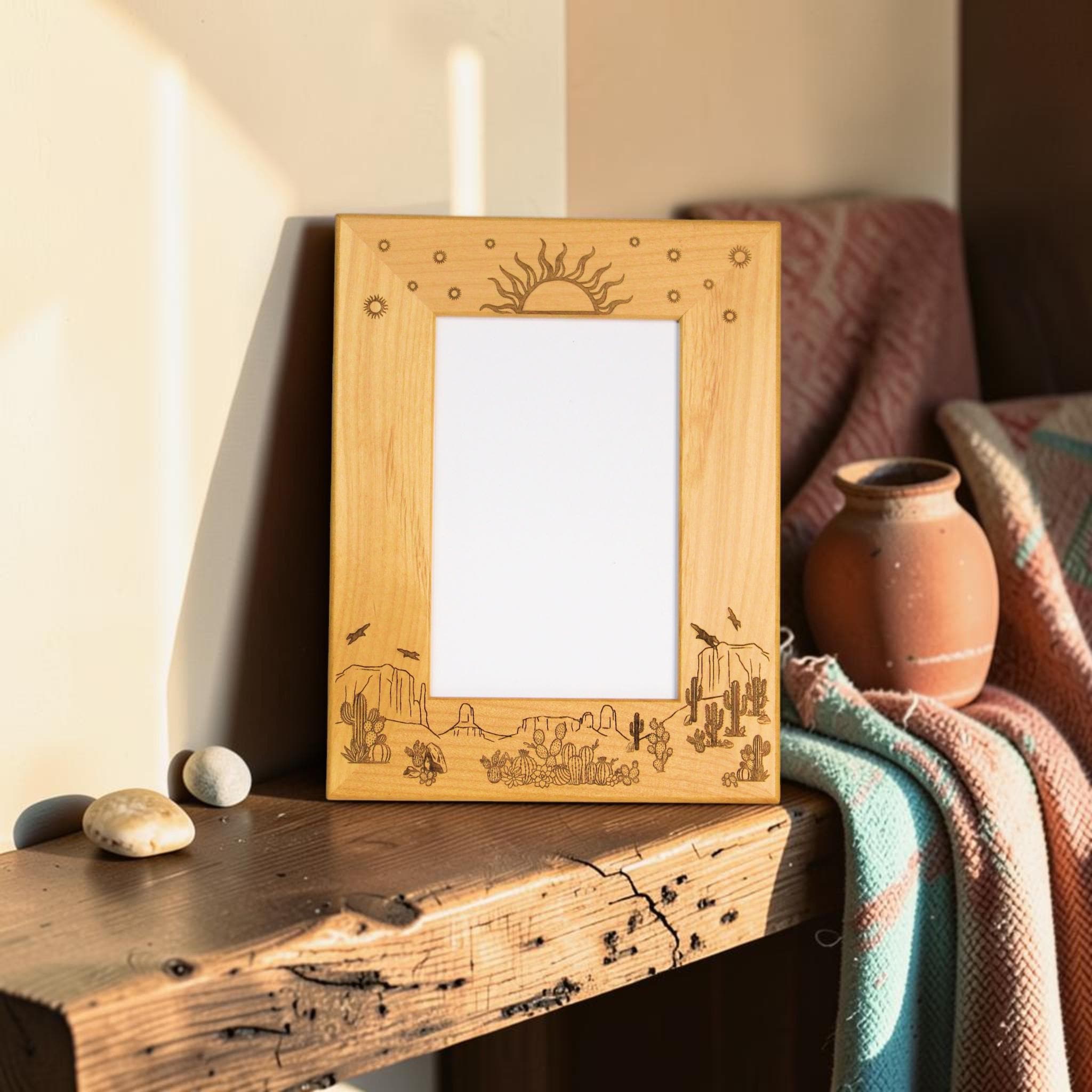 アメリカ先住民風アート 木製フレーム Native America Picture Frames - Etsy