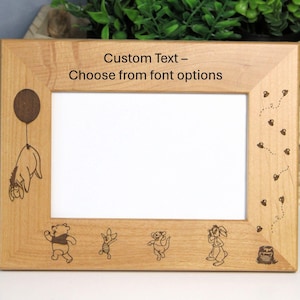 Pooh Bear Frame | Free Personalization Options | 4x6