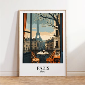 Impresión de la ciudad de París, cartel de viaje de París, regalo de viaje de Francia, descarga digital de París, cartel de Francia, regalo de París