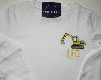 Excavator Toddler Shirt – Construction Equipment Tee