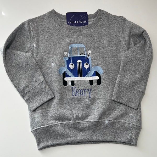 Blue Truck childrens sweatshirt