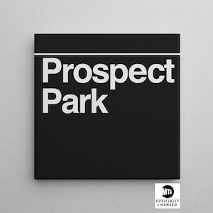 Prospect Park Subway Sign: Officially Licensed NYC Platform Art